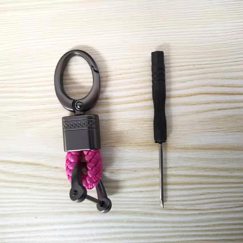 Wholesale Woven Rope Alloy Keychains